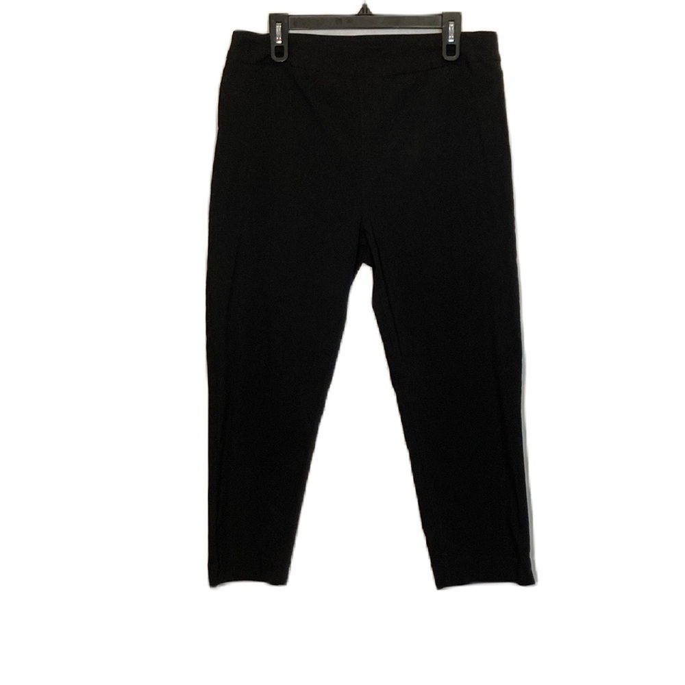 Soft Surroundings Black Pull On Crop Trouser Pants Size XL